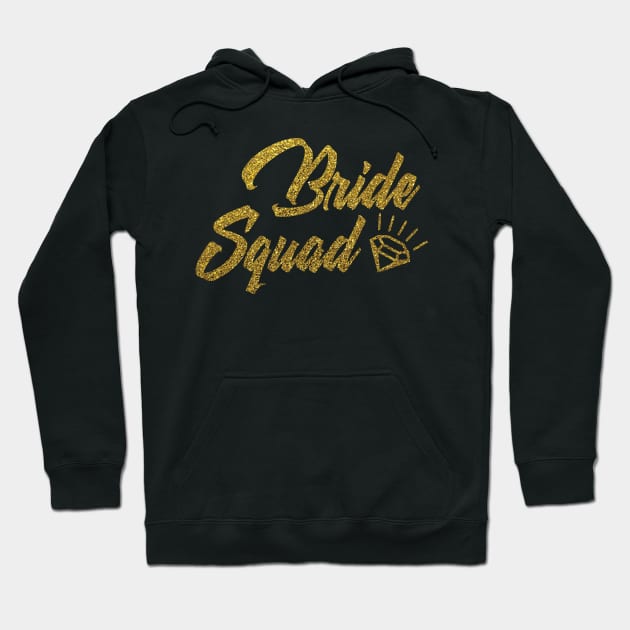 Bride Squad Diamond' Funny Wedding Hoodie by ourwackyhome